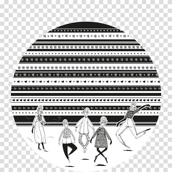 Black and white Place Mats Color Sketch, round sketch transparent background PNG clipart