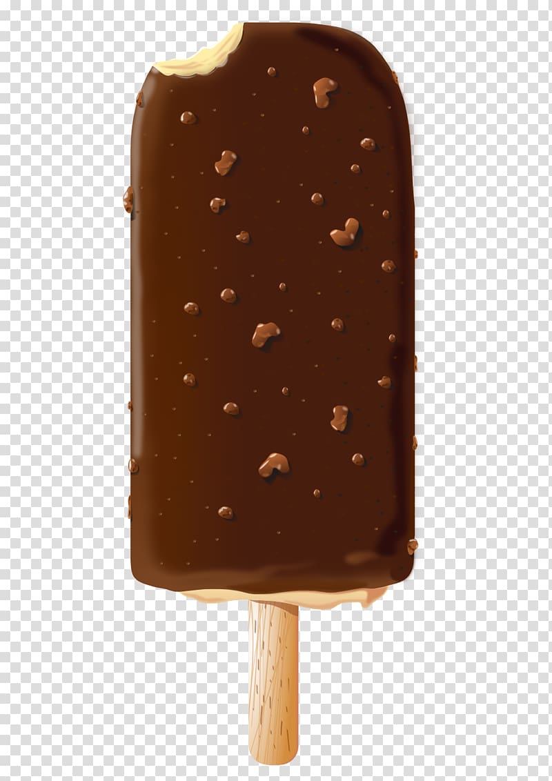 chocolate coated vanilla ice cream pop, Chocolate ice cream Ice Cream Cones Ice pop, ICECREAM transparent background PNG clipart
