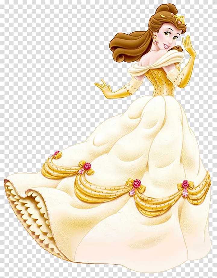 Free: Belle Enchanted Christmas gown transparent background PNG