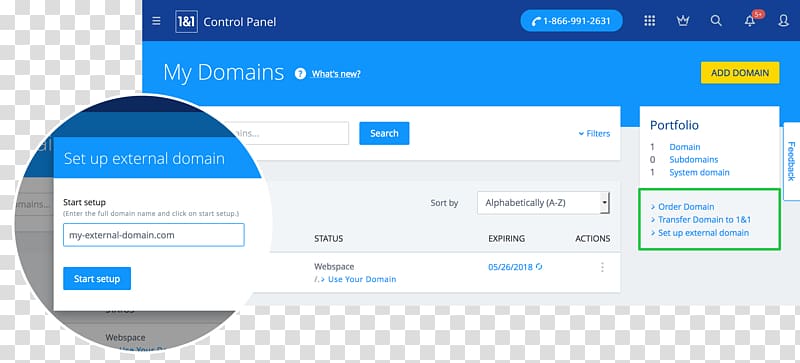 1&1 Internet Computer program Web hosting control panel Email Web page, email transparent background PNG clipart