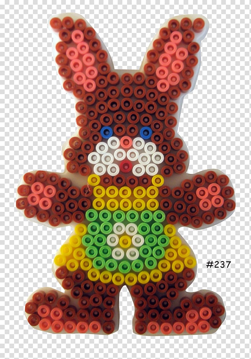 Hama Beads Creativ Company Pegboard, Shape Cow Bügelperlen Haft krzyżykowy, easter bunny patterns transparent background PNG clipart