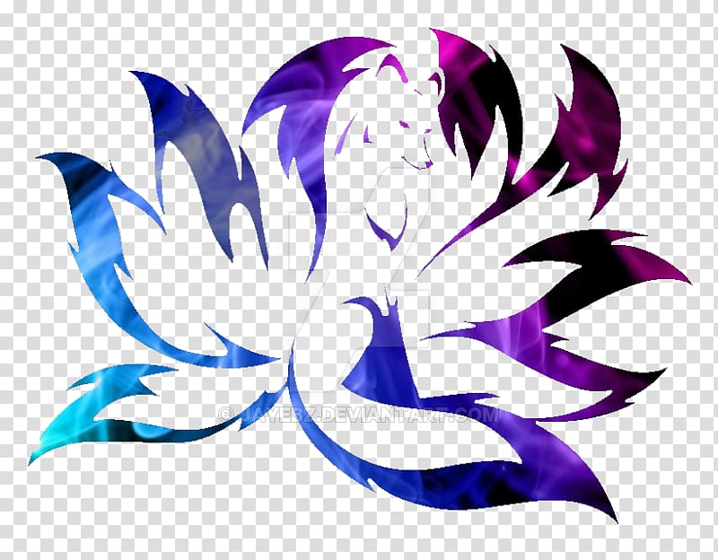 Nine-tailed fox Gumiho Kitsune Tattoo, fox transparent background PNG clipart