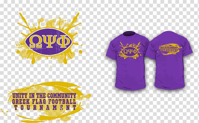 Long-sleeved T-shirt Logo Omega Psi Phi, T-shirt transparent background PNG clipart