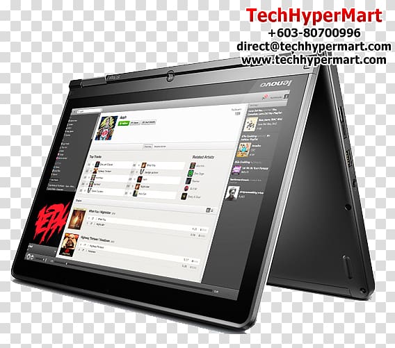 Lenovo ThinkPad S1 Yoga Lenovo ThinkPad T440 Touchscreen 2-in-1 PC, transparent background PNG clipart