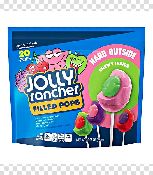 Lollipop Gummi candy Jolly Rancher Chewing gum, lollipop transparent background PNG clipart