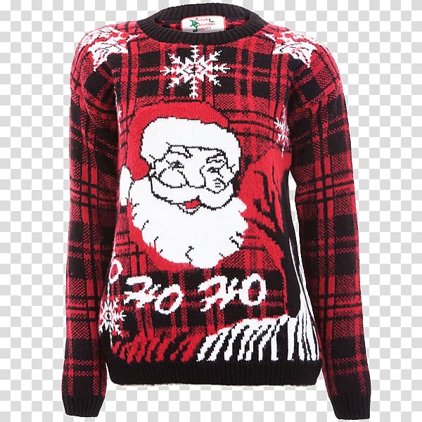 Hoodie Tartan Christmas jumper T-shirt Sweater, tartan transparent background PNG clipart