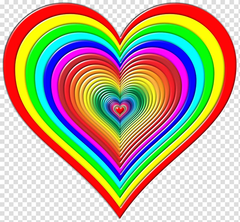 Rainbow flag Heart Peace flag, enhancement transparent background PNG clipart