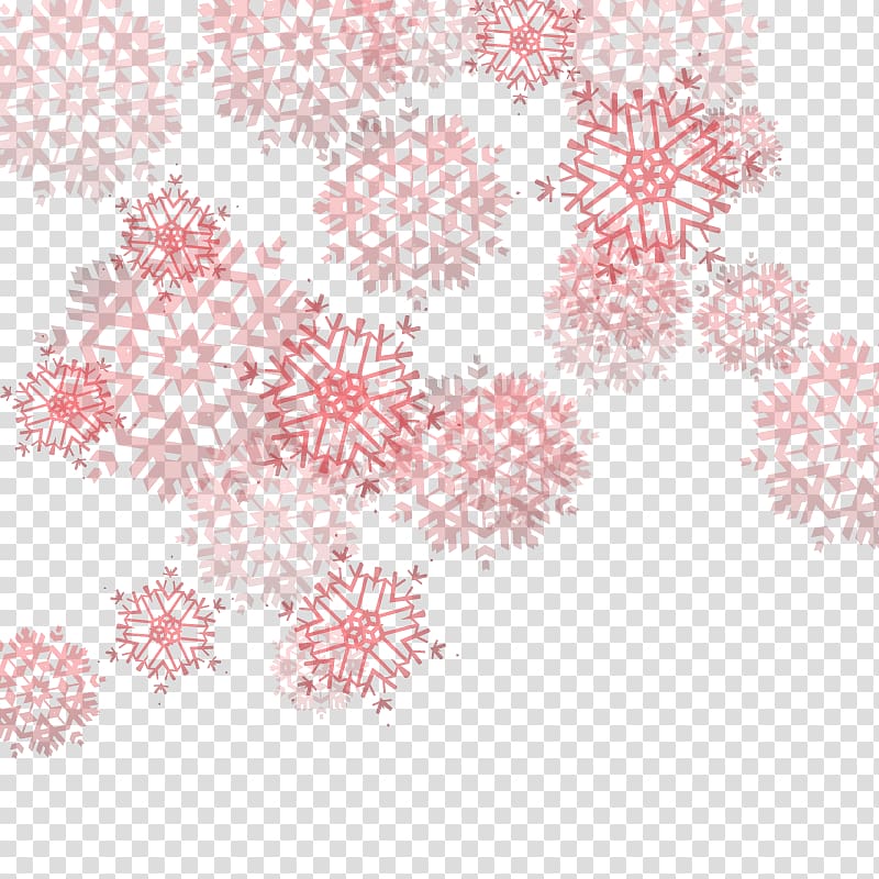 red snow flakes illustration, Snowflake Euclidean , snowflake background transparent background PNG clipart