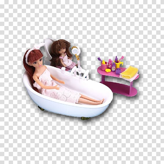 Chenghai District Doll Barbie Toy Taobao, Dolls and bathtub transparent background PNG clipart