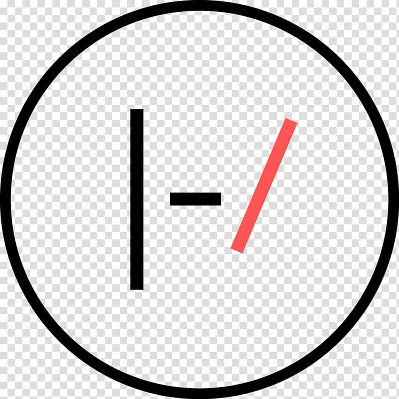 round black and red H logo illustration, Twenty One Pilots Symbol transparent background PNG clipart