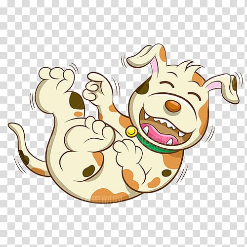 laughing dog transparent background PNG clipart