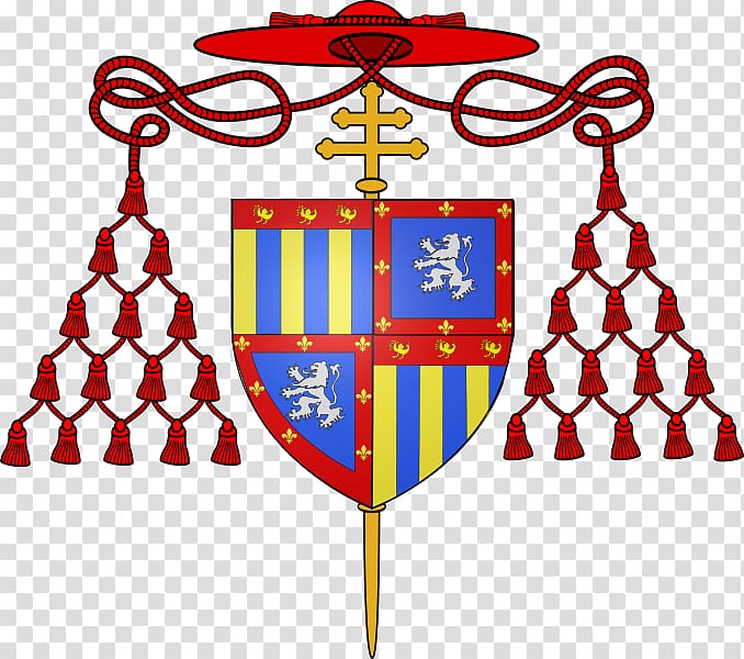 Coat of arms Catalan Wikipedia Encyclopedia Catholicism, Charles Cardinal Of Lorraine transparent background PNG clipart