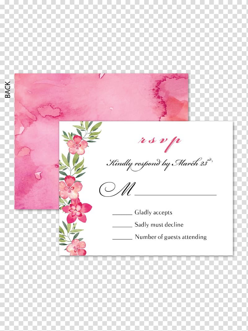 Wedding invitation Floral design Greeting & Note Cards RSVP, wedding transparent background PNG clipart