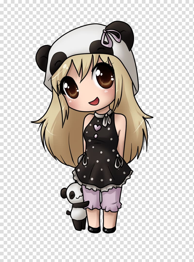 Giant panda Drawing Chibi Kavaii Manga, Chibi transparent background PNG clipart