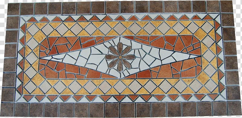 Mosaic Art Rose window Porcelain tile Flooring, mosaico transparent background PNG clipart