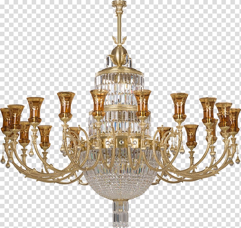 Chandelier Brass Td Kontinent Glass Light fixture, Brass transparent background PNG clipart