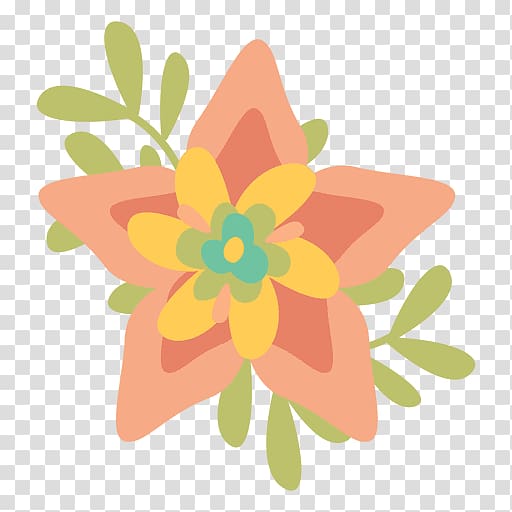 Flower Android, doodle transparent background PNG clipart