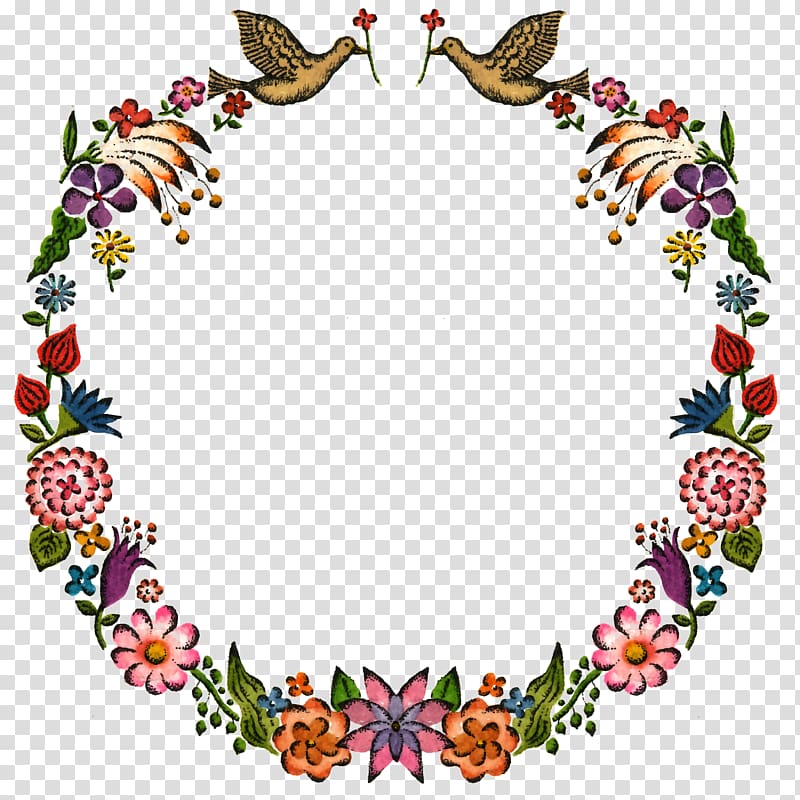 Amazon.com Book, Hand-painted birds and flowers texture border element transparent background PNG clipart