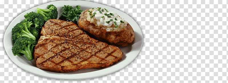 Chophouse restaurant Husker Steak House Food T-bone steak, meat transparent background PNG clipart