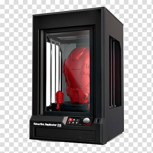 MakerBot Replicator Z18 3D printing filament Printer, printer transparent background PNG clipart