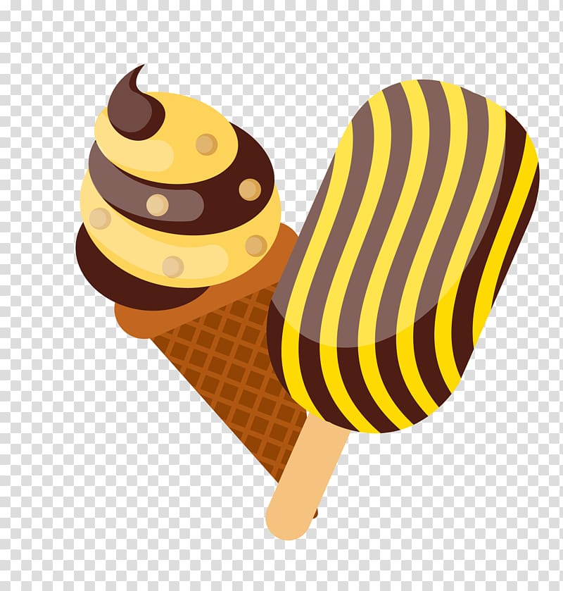 Ice cream cone Chocolate cake Egg tart, chocolate ice cream material transparent background PNG clipart