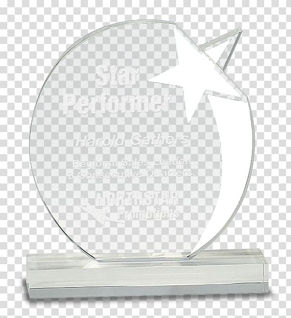 Trophy Award Star Crystal Glass, crystal Trophy transparent background PNG clipart