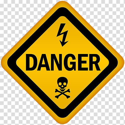 yellow danger signage, Warning sign Warning label Hazard symbol, Dangerous Goods Safety Advisor transparent background PNG clipart