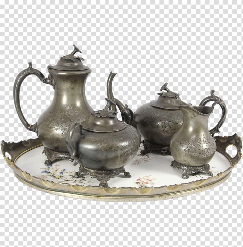 Ceramic Pottery Saucer Teapot 01504, Brass transparent background PNG clipart