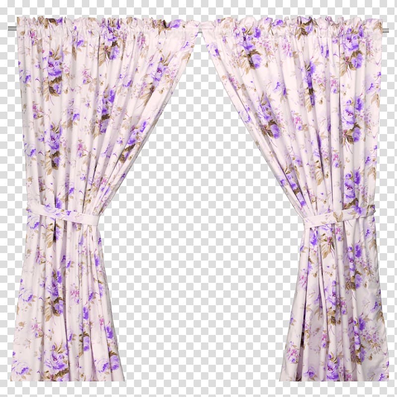 gray and purple floral window curtain, Curtain & Drape Rails Window Drapery IKEA, curtains transparent background PNG clipart