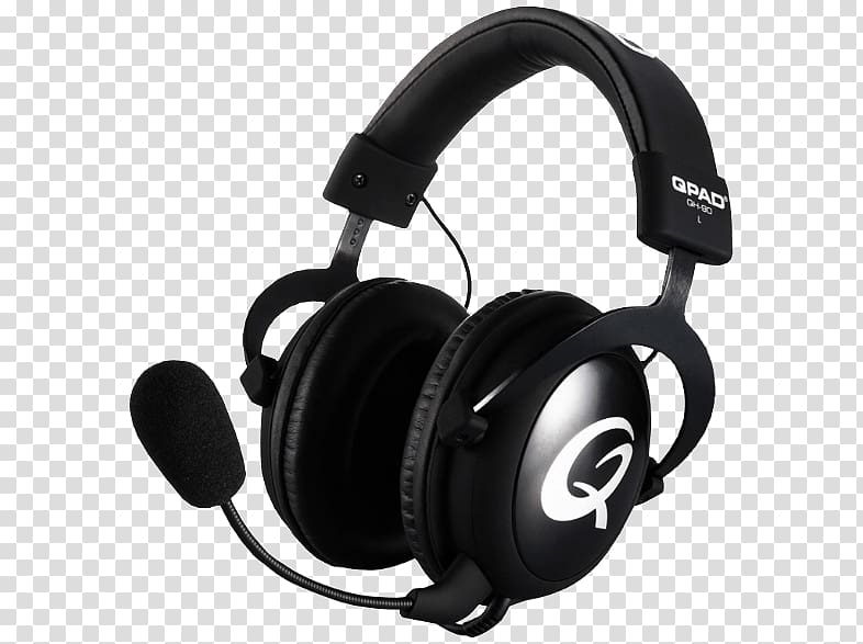 QH-90 Pro Gaming Headset schwarz Nintendo DS Counter-Strike: Global Offensive QPAD QH-85 Black Open Gaming H-set Headphones QPAD Pro Gaming Mouse, logitech gaming headset blue transparent background PNG clipart
