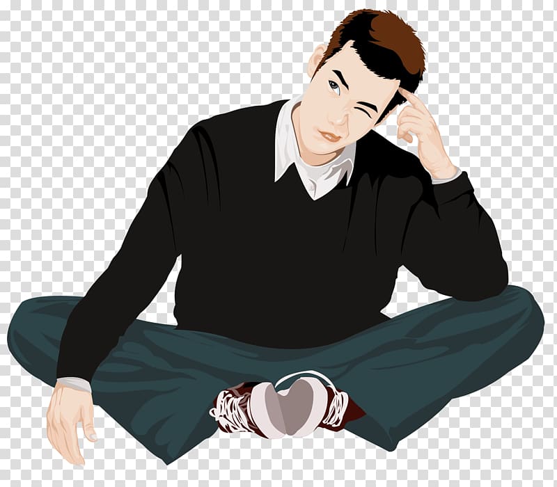 thinking people transparent background PNG clipart