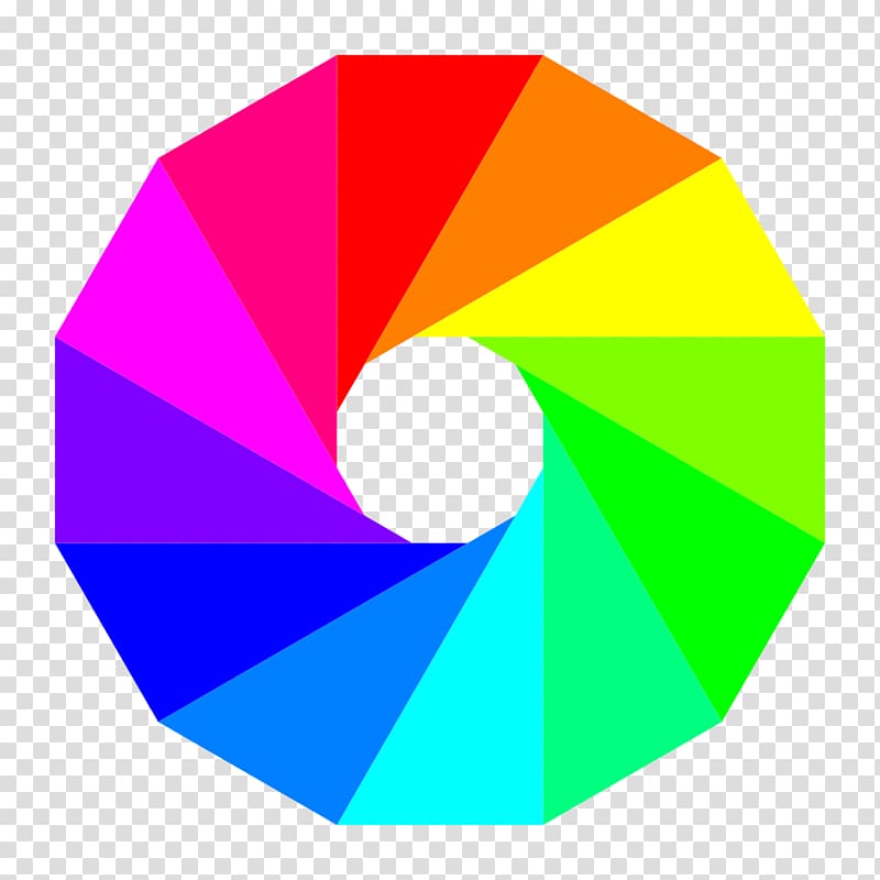 Color wheel Complementary colors , Triangle Design transparent background PNG clipart