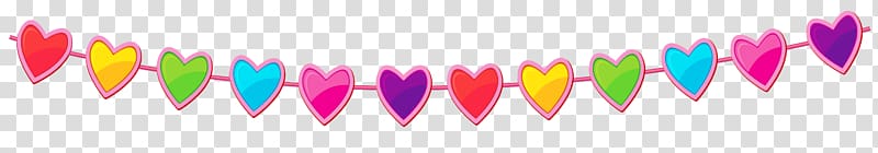 Heart , Streamers transparent background PNG clipart