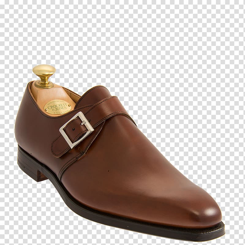 Slip-on shoe Crockett & Jones Calf Boot, chestnut transparent background PNG clipart
