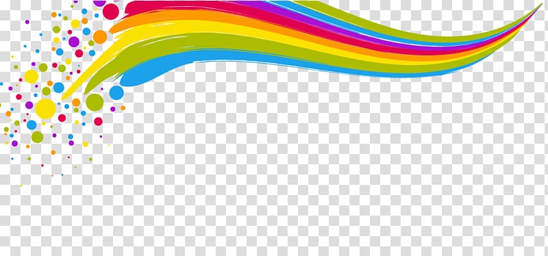 pink, yellow, and blue illustration, Rainbow Computer file, rainbow lines transparent background PNG clipart