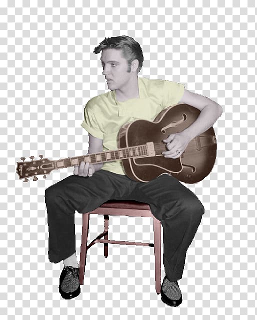 Acoustic guitar Cuatro Microphone, Elvis Presley transparent background PNG clipart
