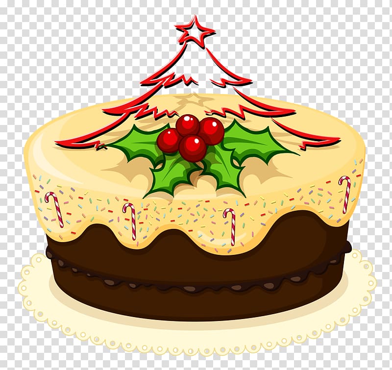 Christmas cake Cupcake , Christmas cake transparent background PNG clipart