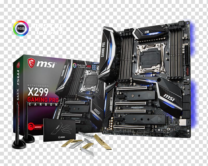 LGA 2066 Intel X299 Motherboard DDR4 SDRAM Micro-Star International, msi lucky transparent background PNG clipart