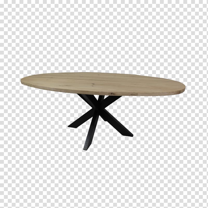 Table Eettafel Oval Wood Metal, table top transparent background PNG clipart