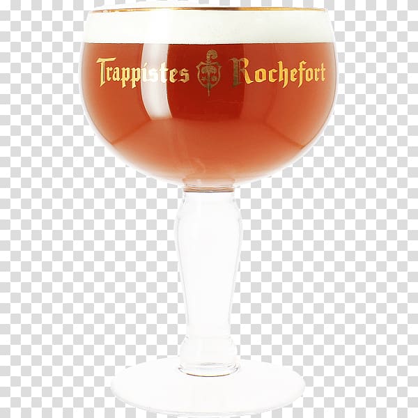 clear footed glass, Trappistes Rochefort Glass transparent background PNG clipart
