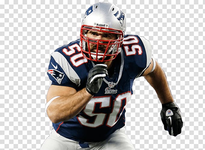 man wearing blue and white 50 jersey shirt illustration, Rob Ninkovich New England Patriots transparent background PNG clipart