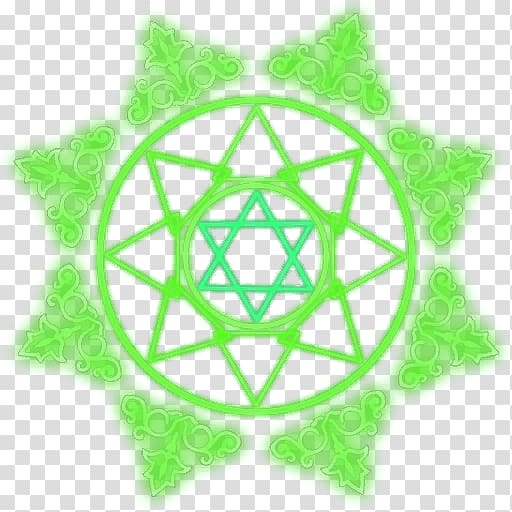 Green Magic circle, Green magic triangle transparent background PNG clipart