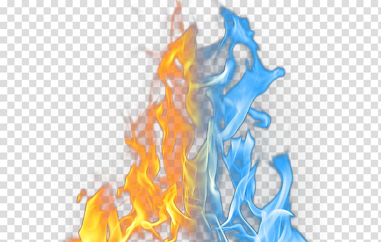 yellow blue fire material transparent background PNG clipart