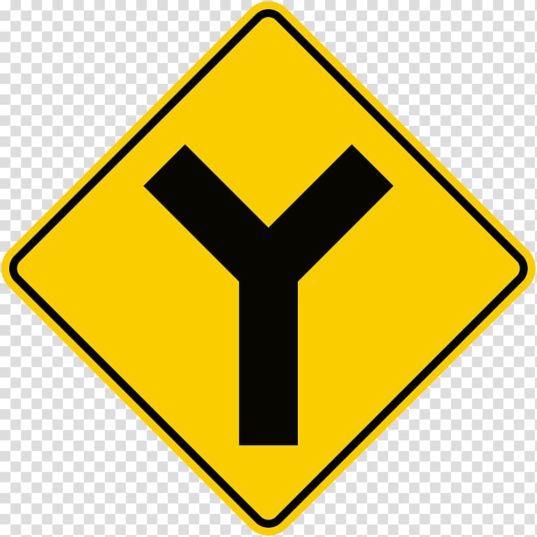 Traffic sign Warning sign Road Junction, road transparent background PNG clipart