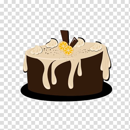 Chocolate cake Birthday cake Torte Fruitcake, chocolate orange cake transparent background PNG clipart