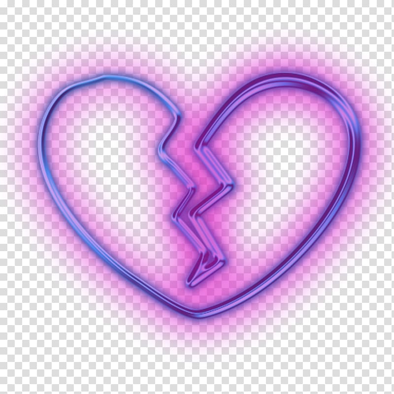 Broken heart Portable Network Graphics , Arrow neon transparent background PNG clipart