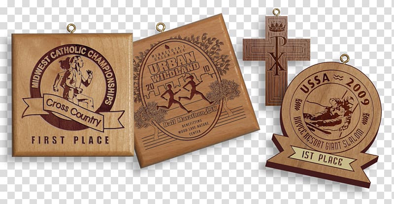 Medal Wood engraving Award, wooden transparent background PNG clipart