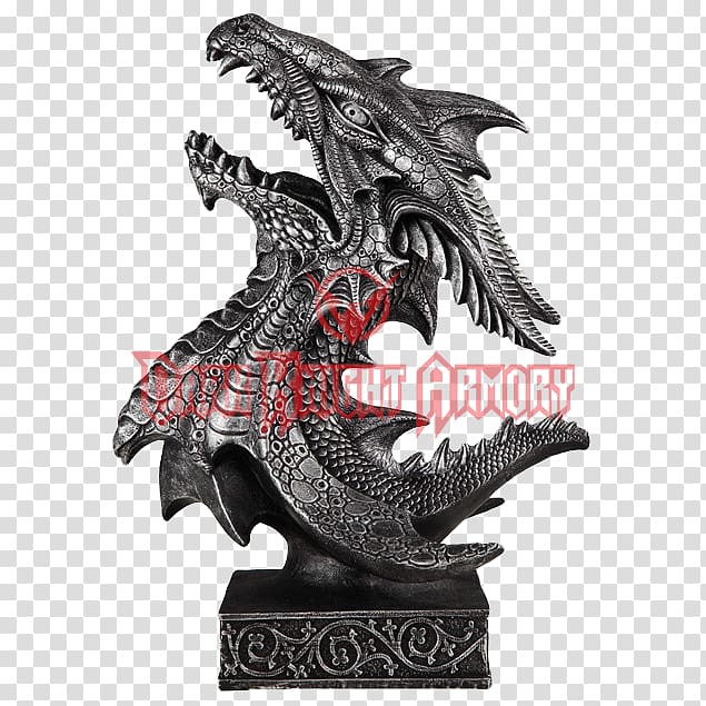 Bust Figurine Sculpture Statue Dragon, dragon transparent background PNG clipart