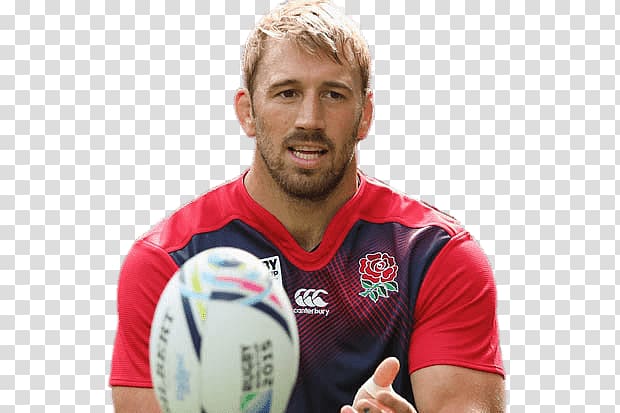 man wearing red and blue shirt holing white and black football ball, Chris Robshaw With Ball transparent background PNG clipart