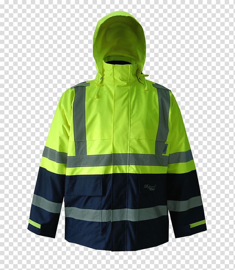 Raincoat Hoodie High-visibility clothing Unisex, jacket transparent background PNG clipart